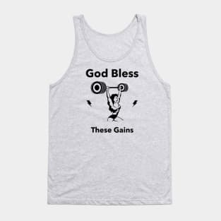 God bless these gains Tank Top